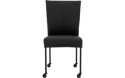 Goossens eetkamerstoel funk zwart leer - 8227256-01 2